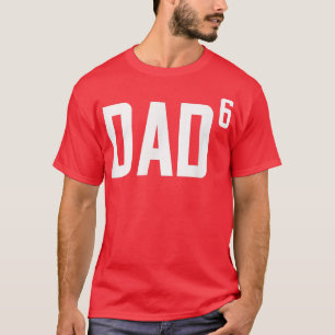 Mens Dad to the Sith Power, 6 children, Father's D T-Shirt