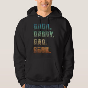 Mens Dada Daddy Dad Bruh Father And Kids Girl Boy Hoodie