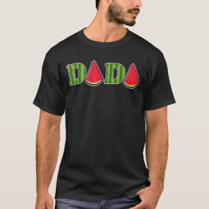 Mens Dada Watermelon Summer Fruit Watermelon Slice T-Shirt