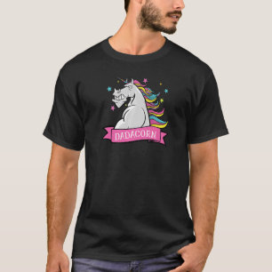 Mens Dadacorn Father Daughter Unicorn Dad  Father' T-Shirt