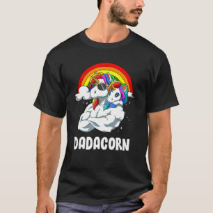 Mens Dadacorn  Father Daughter Unicorns Father's D T-Shirt
