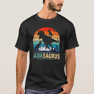Mens Dadasaurus Rex Dinosaur Dada Saurus Father's T-Shirt