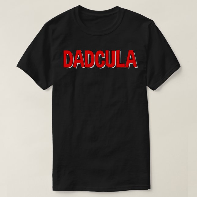 Mens Dadcula Daddy Halloween Dad Vampire  T-Shirt (Design Front)