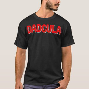 Mens Dadcula Daddy Halloween Dad Vampire  T-Shirt