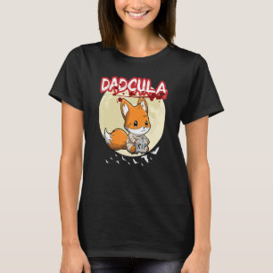 Mens Dadcula Dracule Vampire Dad Halloween Party F T-Shirt