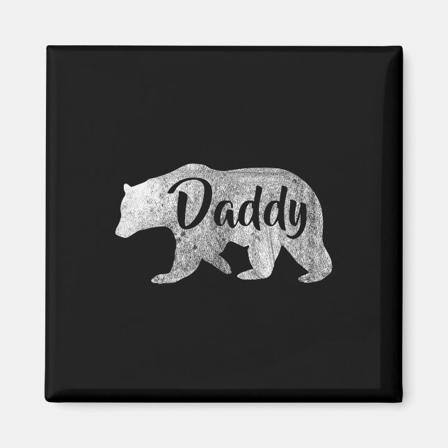 Men's Daddy Bear Awesome Camping  Magnet (Front)