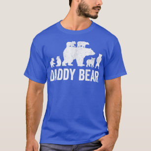 Mens Daddy Bear Fathers Day Shirts, Funny Six Cub T-Shirt