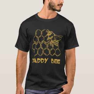 Mens Daddy Bee Distressed Beekeeper Bee Daddy T-Shirt