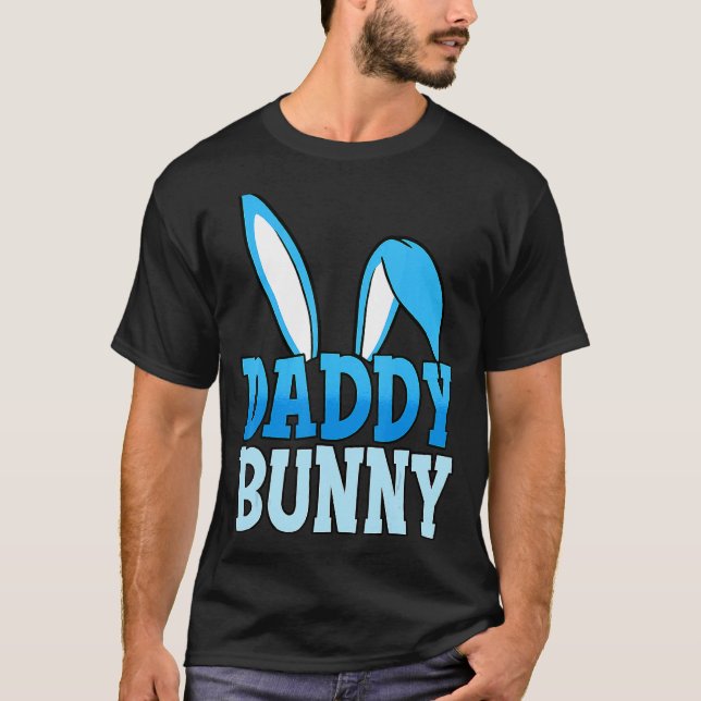 Mens Daddy Bunny Cute Costume Dad Family Matching T-Shirt (Front)