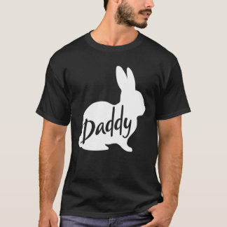 Mens Daddy Bunny Rabbit Father Dad Easter T-Shirt