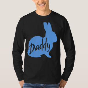 Mens Daddy Bunny Rabbit Father Daddy Father's Day T-Shirt