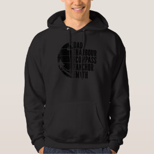 Mens Daddy Captain Myth Father's Day Skipper Ancho Hoodie
