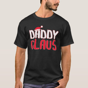 Mens Daddy Claus Matching Santa Christmas Costume T-Shirt