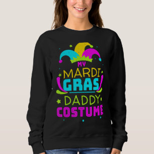 Mens Daddy Dad Papa Mask Masquerade Parade Jester Sweatshirt