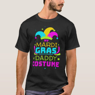Mens Daddy Dad Papa Mask Masquerade Parade Jester  T-Shirt