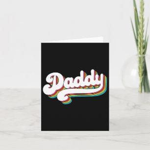 Mens Daddy Gifts 60&#; s 70s Retro Vintage Father& Card