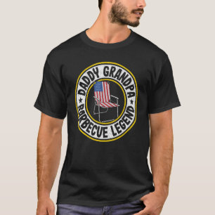 Mens Daddy Grandpa Barbecue Legend American Flag M T-Shirt