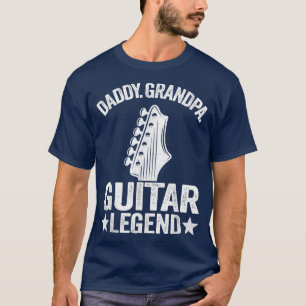 Mens Daddy Grandpa Guitar Legend Guitar Lovers Gui T-Shirt