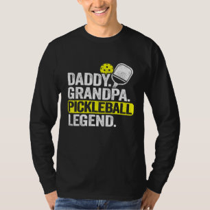 Mens Daddy Grandpa Pickleball Legend Dad Vintage M T-Shirt