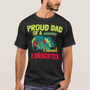 Mens Daddy Of Junior Dragster Drag Race Racing T-Shirt