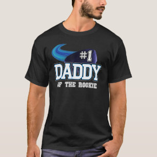 Mens Daddy Of Rookie Year 1st Birthday Hockey Them T-Shirt