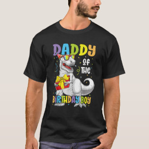Mens Daddy of The Birthday Boy Men Matching Trex B T-Shirt