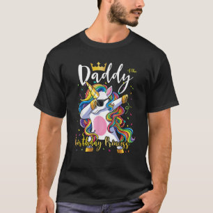 Mens Daddy of the Birthday Princess Shirt Unicorn