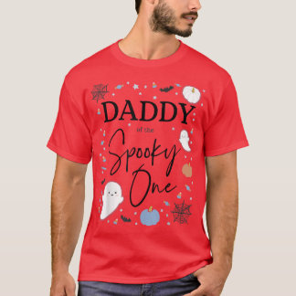 Mens Daddy of the Spooky One First Birthday Boy 1s T-Shirt