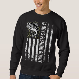 Mens Daddy's Fishing Buddy Young Fisherman 1 Sweatshirt