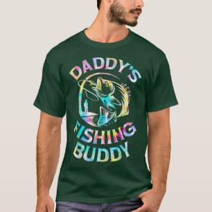 Mens Daddys Fishing Buddy Young Fishing Man Boys F T-Shirt
