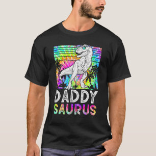 Mens Daddysaurus Rex Dinosaur Daddy Saurus Family  T-Shirt