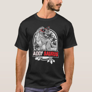Mens Daddysaurus T Rex Dinosaur Funny Daddy Saurus T-Shirt