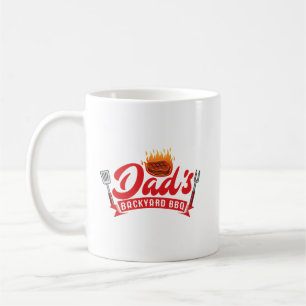 Mens Dads Backyard BBQ Funny Barbecue Pitmaster Co Coffee Mug