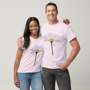 Men's Daisy T-shirt Organic Custom Daisy Shirt