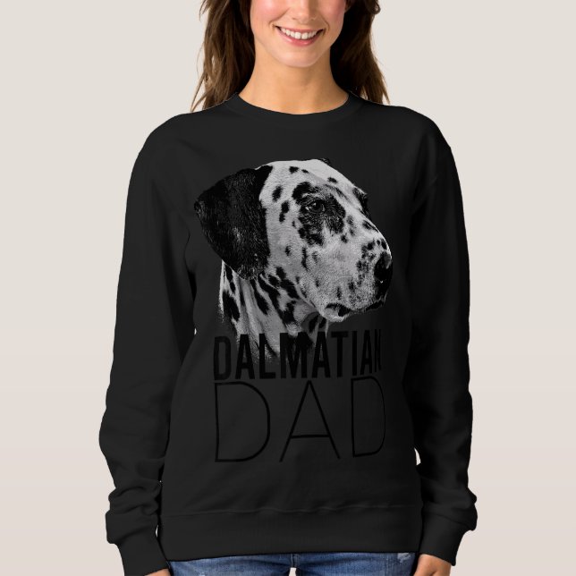 Mens Dalmatian Dad   Dog Sweatshirt (Front)
