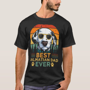 Mens Dalmatian Dog  Vintage Best Dalmatian Dad Fat T-Shirt