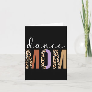 Mens Dance Mum Shirt Leopard Funny Dance Mum Card