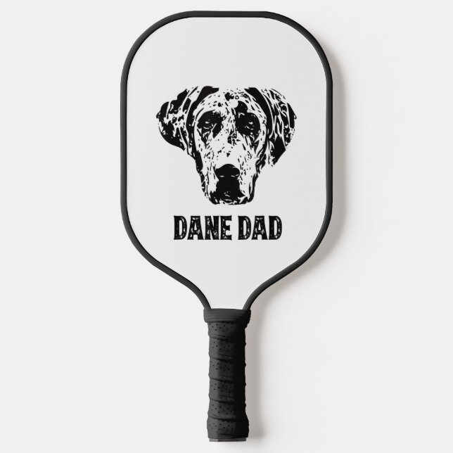 Mens Dane Dad - Great Dane Dad Pickleball Paddle (Front)