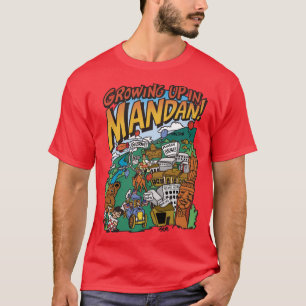 Men's Dark "Growing Up in Mandan" T-shirt
