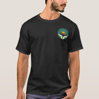 Mens dark with orange letters T-Shirt