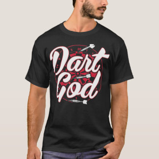 Mens Dart God Funny Dart Gift T-Shirt