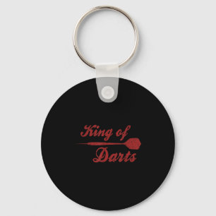 Mens Dart Player Cool Quote The King Of Darts Key Ring