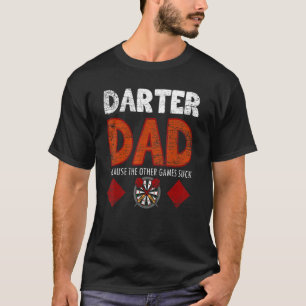 Mens Darter Dad Darts Dart T-Shirt