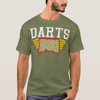 Mens darts superdad gift for a dart player dad T-Shirt