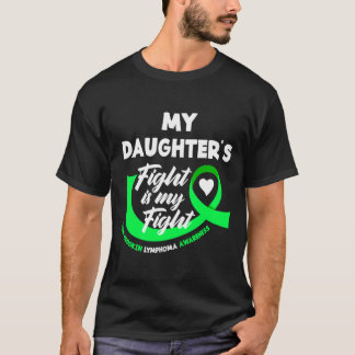 Mens Daughters Fight Is Fight Non-Hodgkin Lymphoma T-Shirt