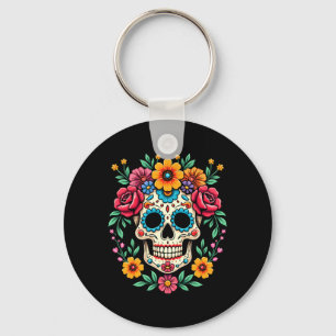 Mens Day Of The Government Agencyd Skull With Key Ring