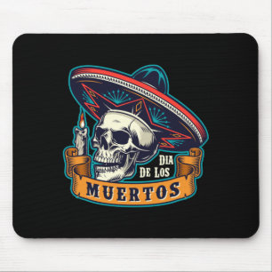 Mens Day Of The Government Agencyd Sombrero Skull Mouse Pad