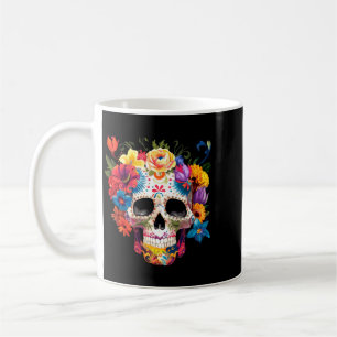 Mens Day Of The Government Agencyd Sugar Skull Coffee Mug