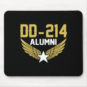 Mens Dd-214 Military Alumni Vintage Performance Mouse Pad