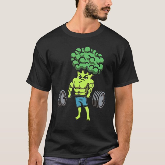 Mens Deadlift Brocolli Muscle Building Lift Everyt T-Shirt (Front)